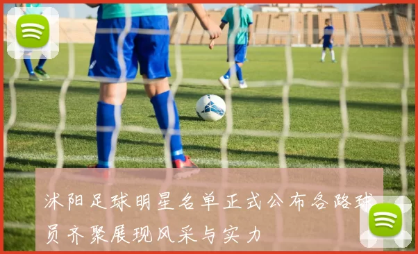 沭阳足球明星名单正式公布各路球员齐聚展现风采与实力
